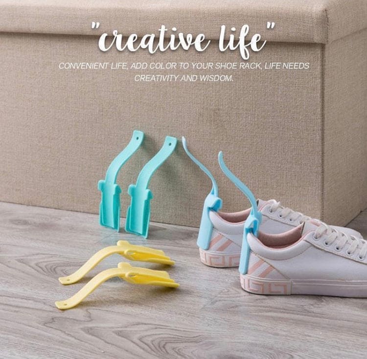 Set Of 2 Lazy Shoe Wear Helper, Shoe Lifting Helper, Portable Sock Slider - Handled Shoe Horn Set Of 2 Lazy Shoe Wear Helper, Shoe Lifting Helper, Portable Sock Slider - Handled Shoe Horn